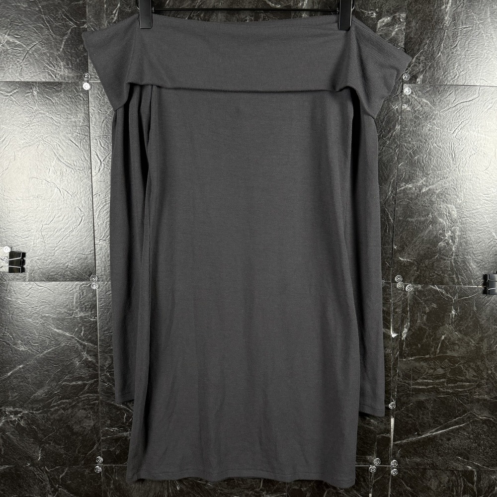 Garage Women's Grey Off Shoulder Mini Dress Medium -New